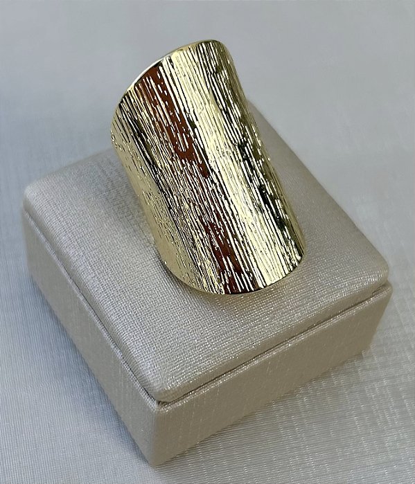 Anel ajustável Galak em banho de ouro 18k