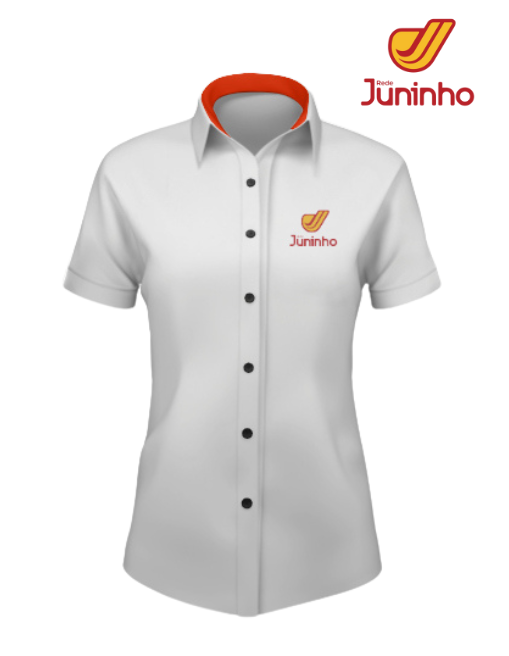 CAMISA FEMININA BRANCA MANGA CURTA ( GERENCIA GERAL )