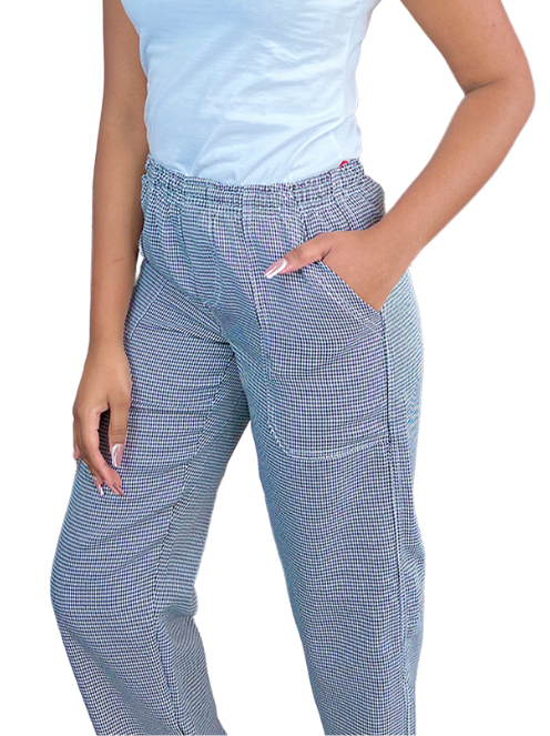 CALÇA XADREZ COZINHEIRA FEMININA