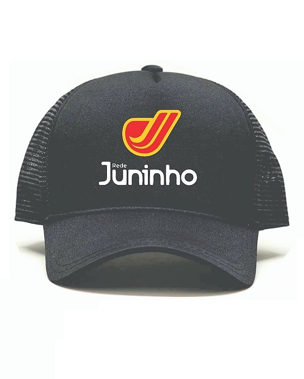 BONÉ COM TELA MODELO TRUCKER - PRETO