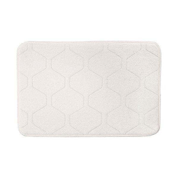 Tapete de Banheiro Touch 01 Branco 0,60X0,80M - Edantex