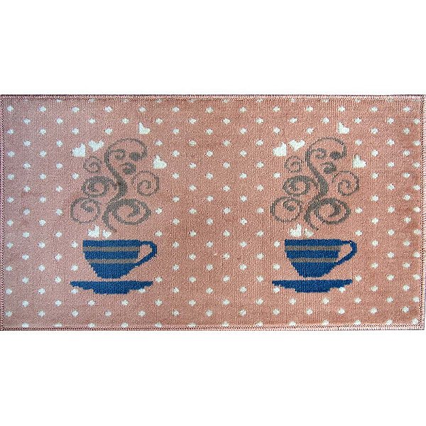 Tapete Cozinha Renaissance Xicaras 14 Rose 0,50X0,80M