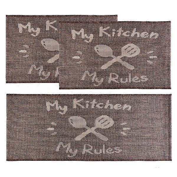Kit Cozinha 3 Peças Eco Nature My Rules 70 Marrom