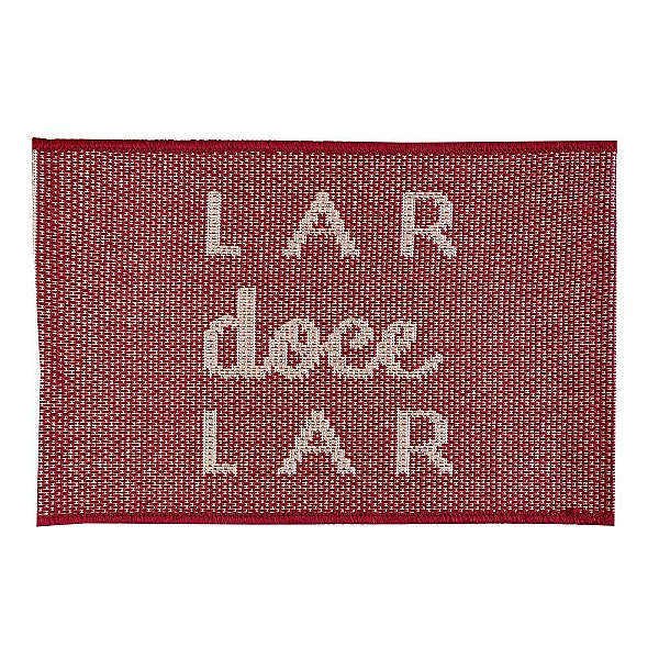 Capacho Eco Nature Doce Lar 10 Vermelho 0,40x0,60M