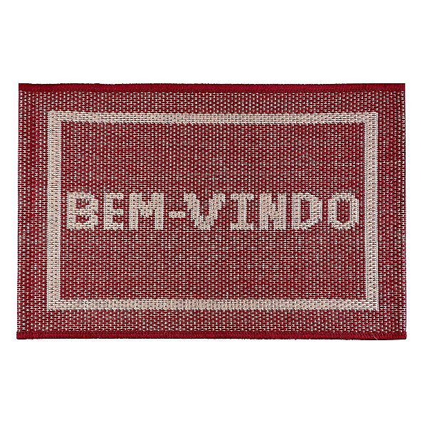 Capacho Eco Nature Bem Vindo-4 10 Vermelho 0,40x0,60M