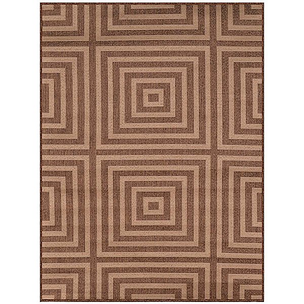 Tapete Sisal Eco Nature Labirinto 70 Marrom 2,00x3,00M