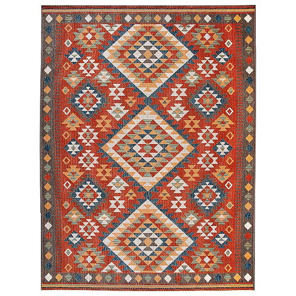 Tapete Sisal Aurora 06 Vermelho 1,00X1,40M - Edantex