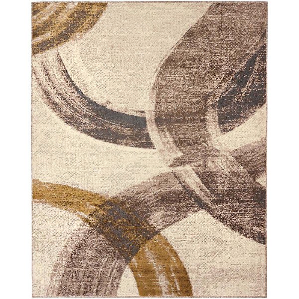 Tapete para Sala Supreme Art Bege-Marrom 2,50X3,50M
