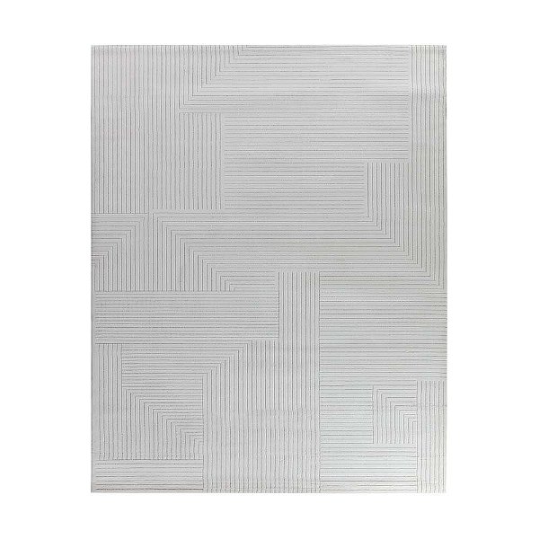Tapete para Sala Sofisticato 02 Off White-Cinza 2,50X3,00M