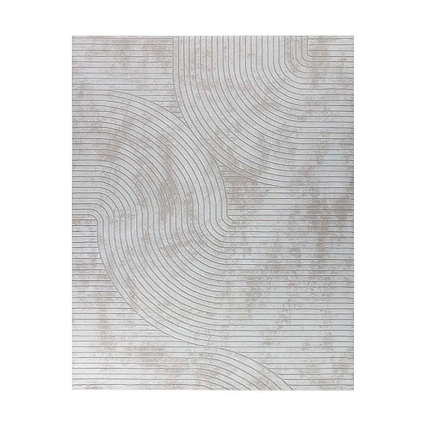 Tapete para Sala Sofisticato 01 Off White-Cinza 2,00X2,50M