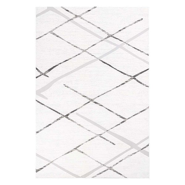 Tapete para Sala Sofia 06 bege e cinza 2,00X2,50M - Edantex