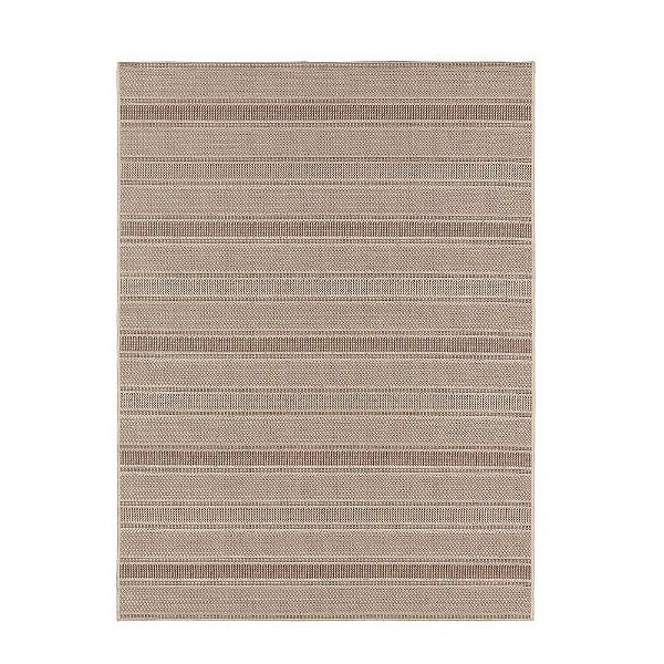 Tapete Sisal Eco-Nature Riscas 87 Bege-Marrom 2,00X2,50M