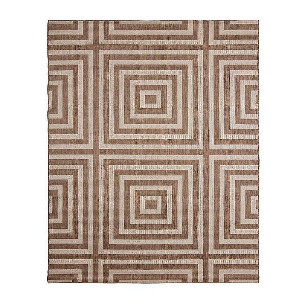 Tapete Sala Sisal Eco-Nature Labirinto 70 Marrom 2,50X3,00M