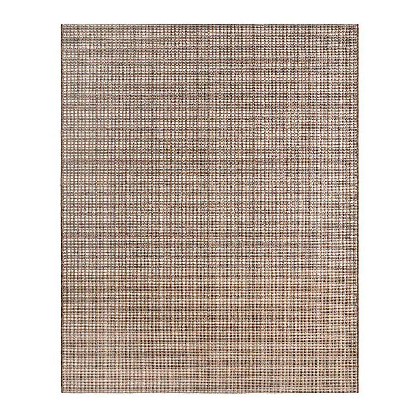 Tapete Sala Sisal Buzios Barra 49 Marrom-Azul 1,00X1,50M