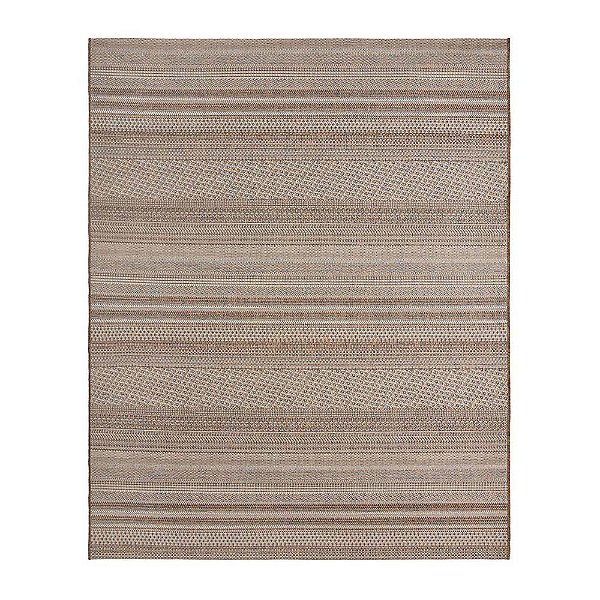 Tapete Sala Sisal Buzios Arraial 49 Marrom-Azul 3,00X4,00M