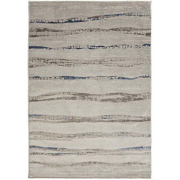Tapete para Sala Selena Conde Cinza e Azul 2,50X3,50M