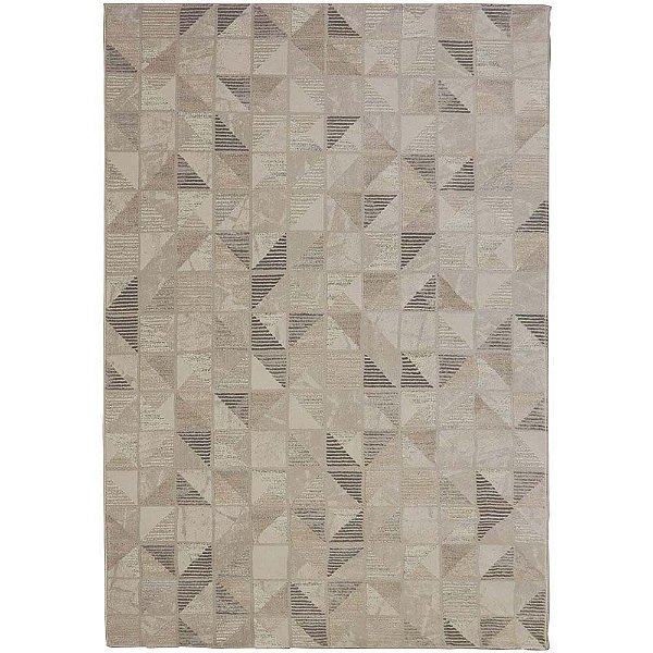 Tapete para Sala Rimma Cornner Bege e Cinza 1,50X2,00M