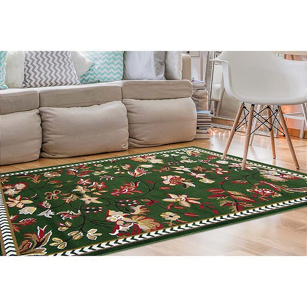 Tapete para Sala Renaissance Genebra 30 Verde 1,33X1,90M