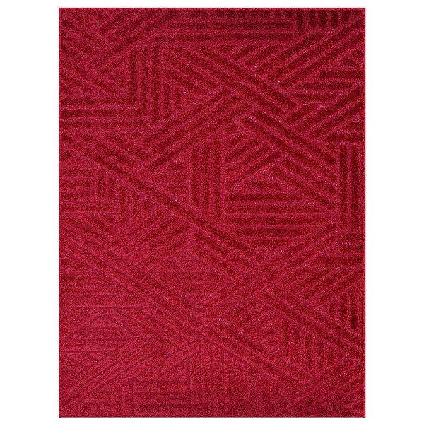 Tapete para Sala Realce Trama 10 Vermelho 2,00X2,50M