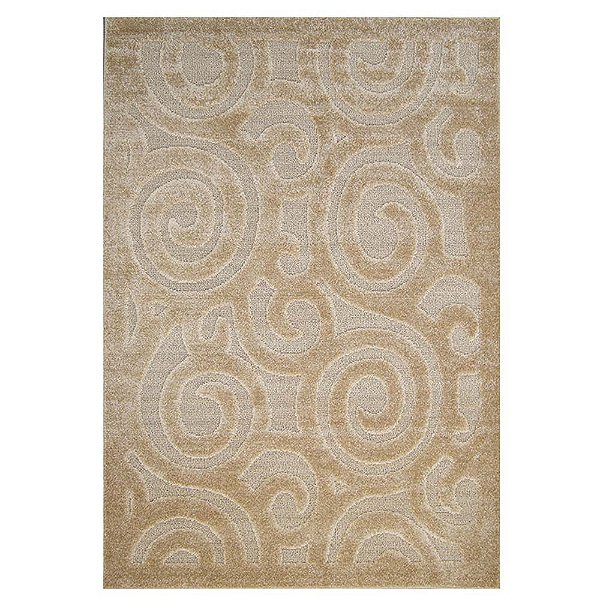 Tapete para Sala Realce Snail 72 Bege 2,00X2,50M