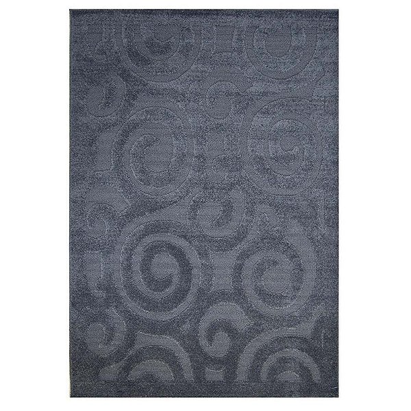 Tapete para Sala Realce Snail 56 Chumbo 1,00X1,50M