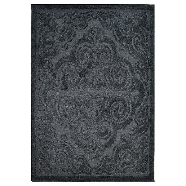 Tapete para Sala Realce Royal 50 Preto 1,00X1,50M
