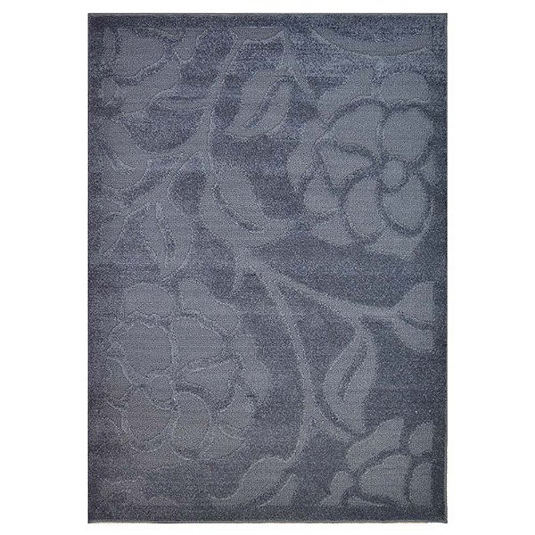 Tapete para Sala Realce Roses 56 Chumbo 1,00X1,50M