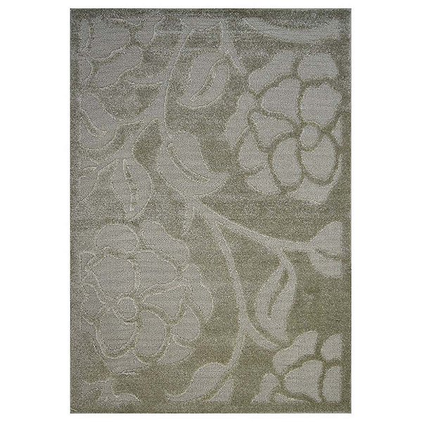 Tapete para Sala Realce Roses 32 Verde-Fendi 2,00X2,50M