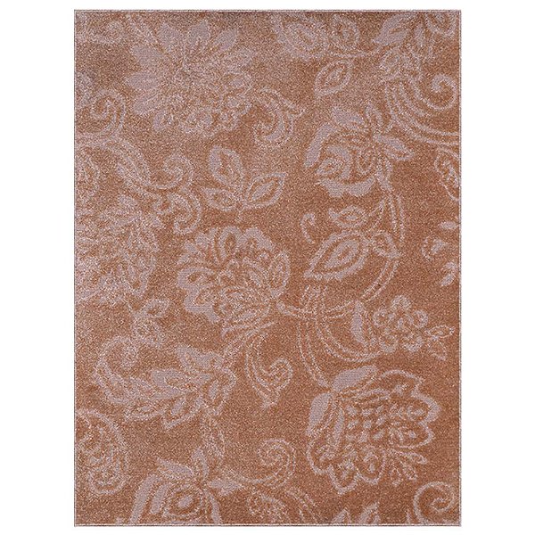 Tapete para Sala Realce Jardim 72 Bege 1,50X2,00M