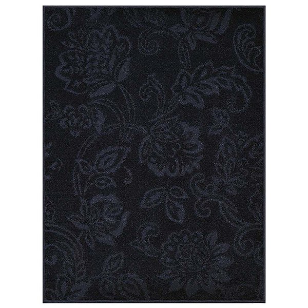 Tapete para Sala Realce Jardim 56 Chumbo 1,00X1,50M
