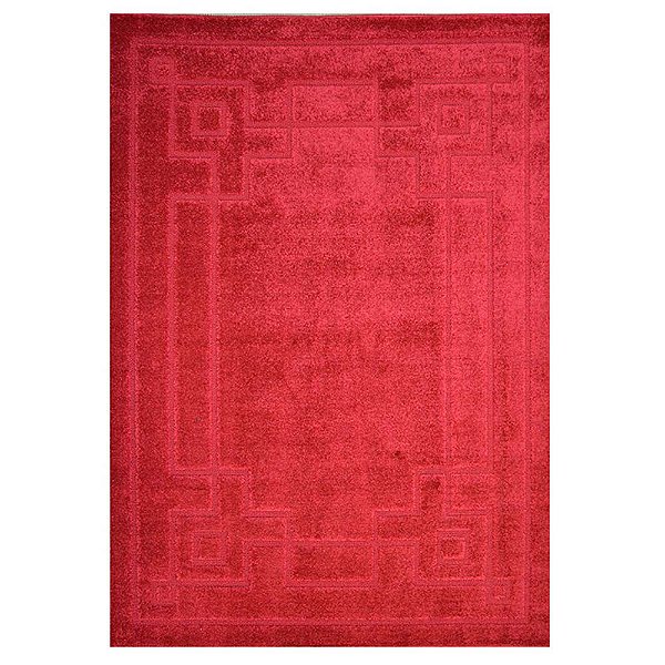 Tapete para Sala Realce Frame 10 Vermelho 1,00X1,50M