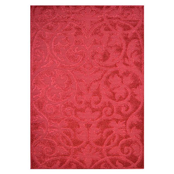 Tapete para Sala Realce Forest 10 Vermelho 1,50X2,00M
