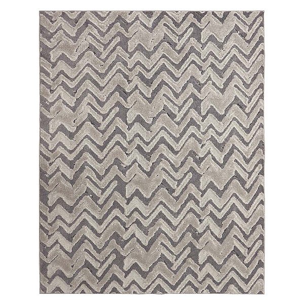 Tapete para Sala Glamour Esculpido Cinza 2,00X2,90M