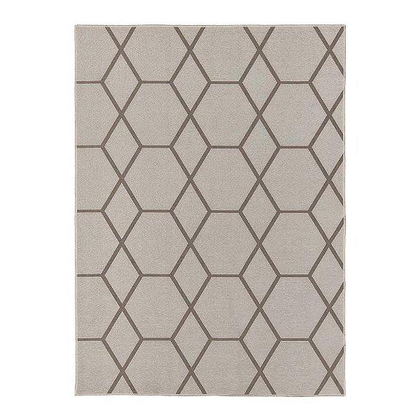 Tapete para Sala Funcional Hexagonal 60 Areia 2,00X2,50M
