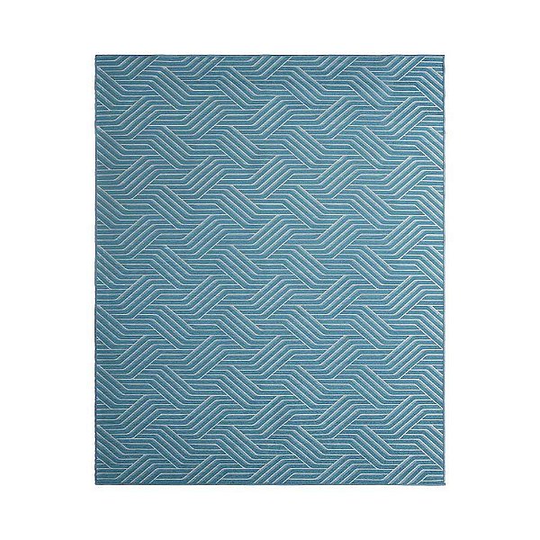 Tapete para Sala Funcional Azulejo 21 Azul Claro 2,00X3,00M