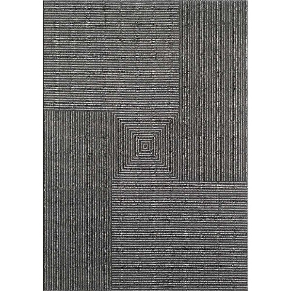Tapete para Sala Dixon 06 Preto-Cinza 2,00X2,50M - Edantex