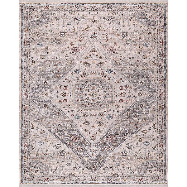 Tapete para Sala Coliseo 03 Bege e Cinza 2,50X3,10M