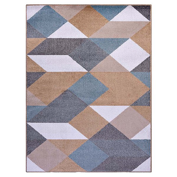 Tapete Sala Classic Maiorca 25 Caramelo-Azul 3,00X4,00M