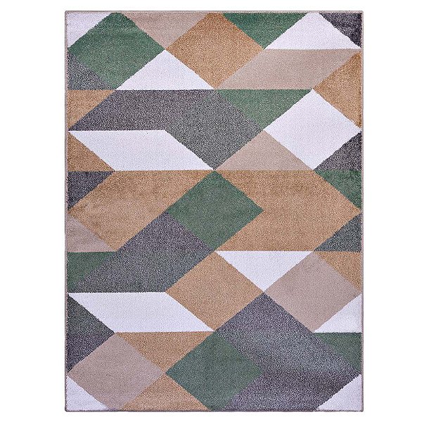 Tapete Sala Classic Maiorca 24 Caramelo-Verde 2,50X3,00M