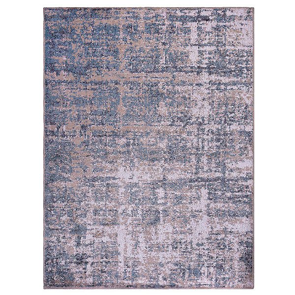 Tapete para Sala Classic Bahamas 9 Creme-Azul 1,00X1,50M
