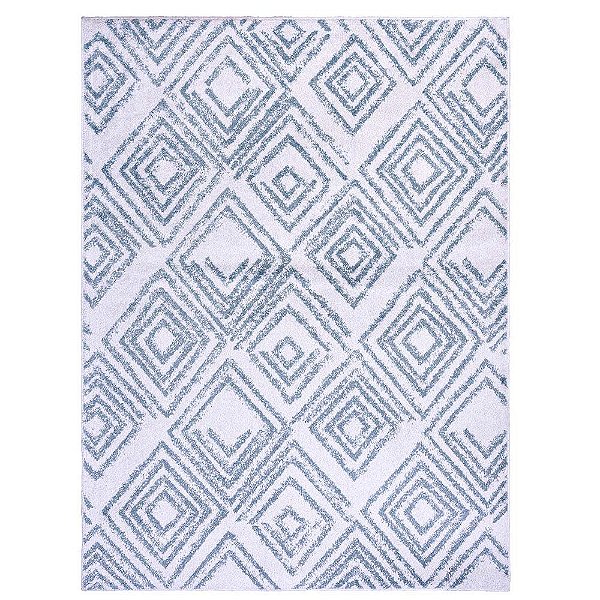 Tapete para Sala Classic Angra 28 Gelo-Azul 1,50X2,00M