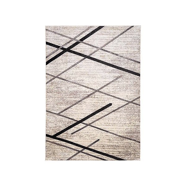 Tapete para Sala Belga Liege 5 Bege-Cinza 2,50X3,80M