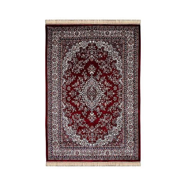 Tapete para Sala Belga Bruxelas 3 Vermelho 1,40X2,00M