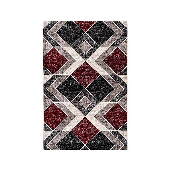 Tapete para Sala Belga Antuérpia 4 Vermelho-Bege 2,50X3,80M