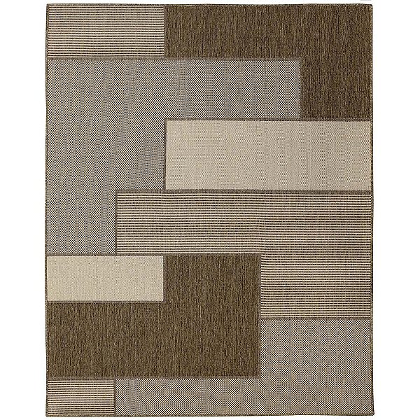 Tapete de Sisal Bali Lascas Marrom e Bege 1,50X2,00M