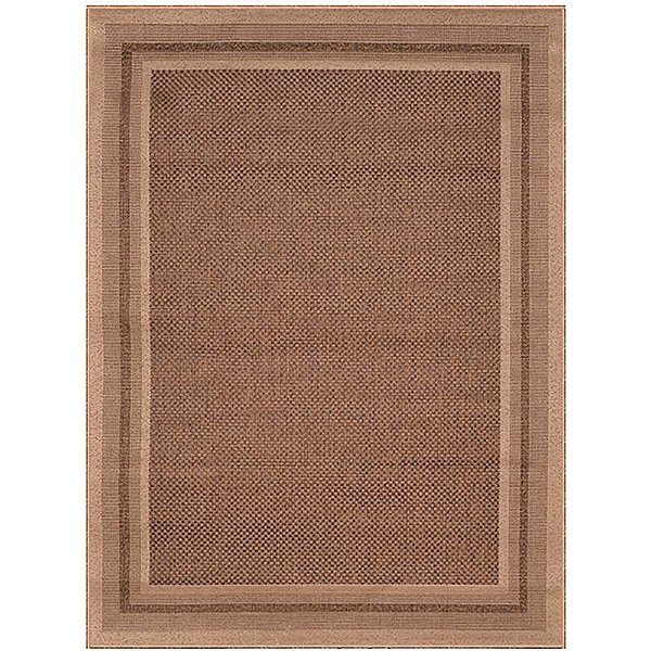 Passadeira Eco Nature Moldura 87 Bege-Marrom 0,57x1,80M