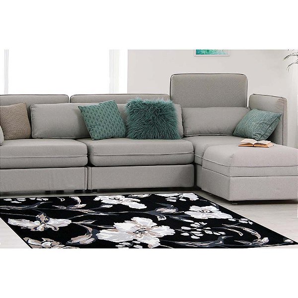 Passadeira Renaissance Holanda 50 Preto 0,57X1,80M