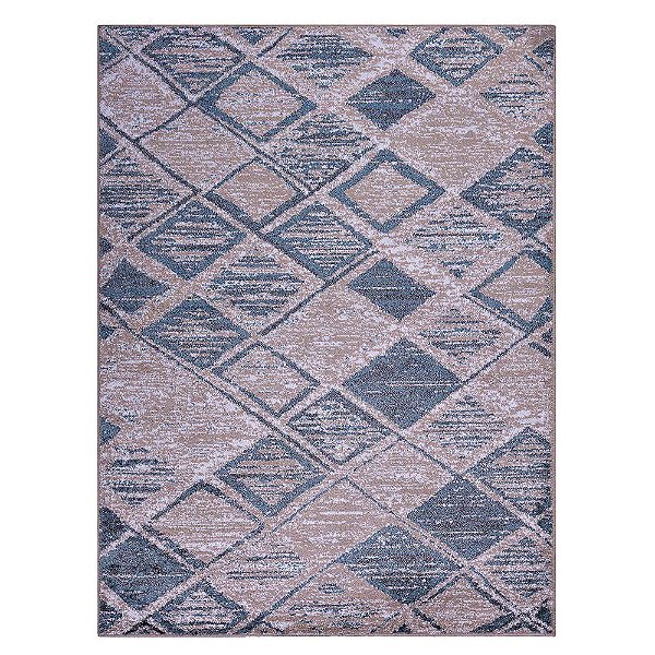 Passadeira Classic Fiji 9 Creme-Azul 0,66X1,20M - J Serrano