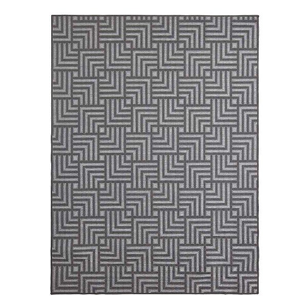 Tapete para Sala Funcional Tabuleiro 56 Chumbo 1,00X1,50M
