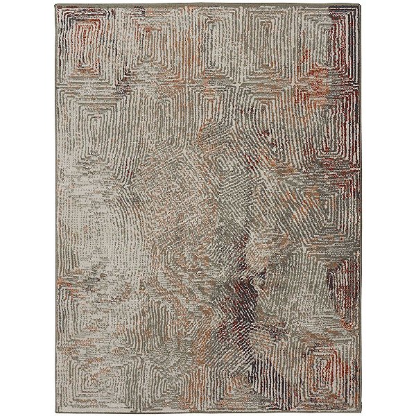 Tapete para Sala Herat Capri 28002 Bege-Vermelho 1,50X2,00M